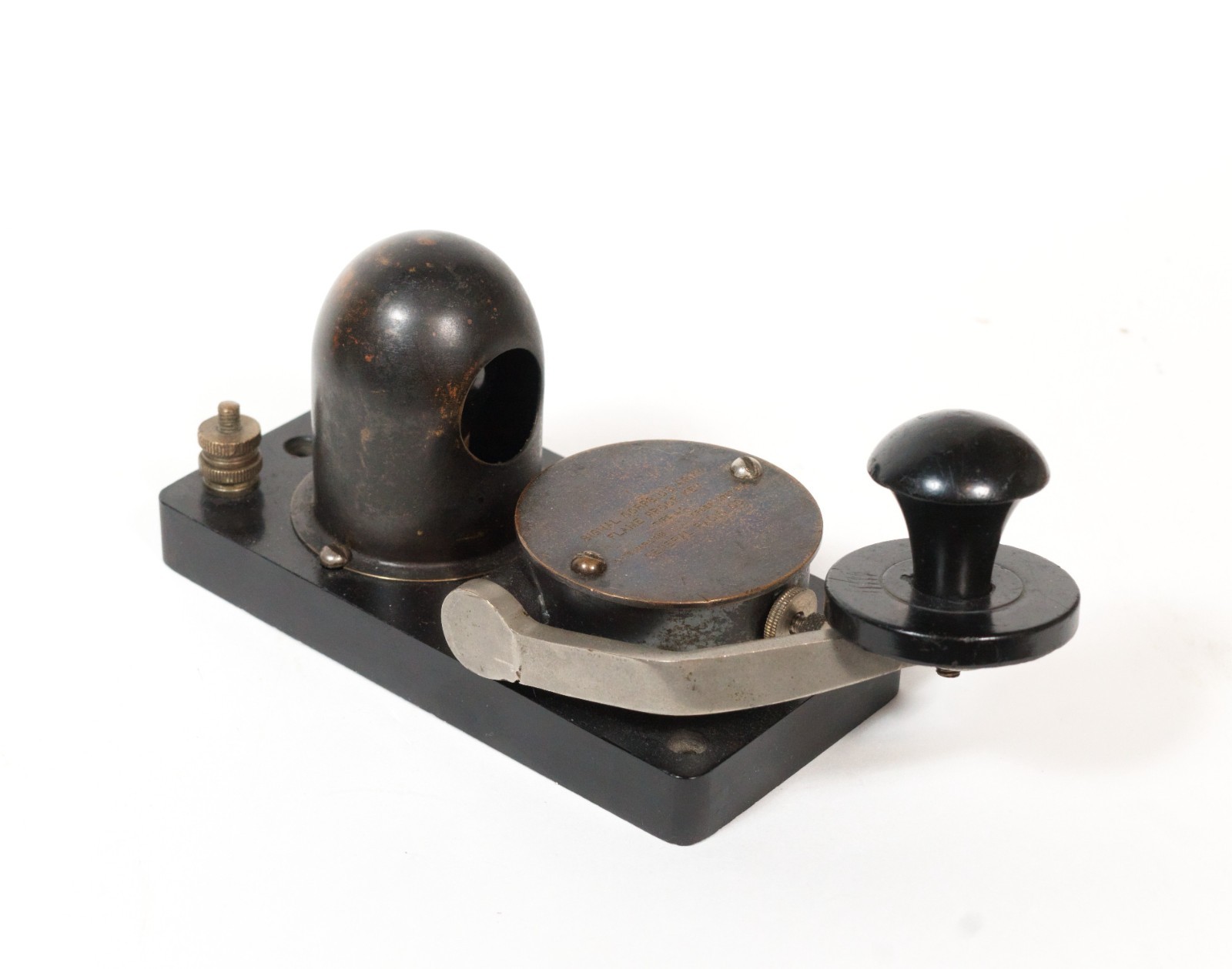 1918 Signal Corps J-7-A Flame Proof Spark Key For Airplane Radio Transmitter
