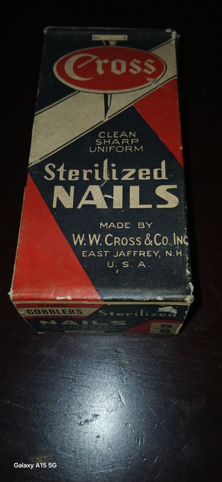W W.CROSS COBBLERS NAILS, LARGE BOX WITH 6 BOXES INSIDE, WITH NAILS