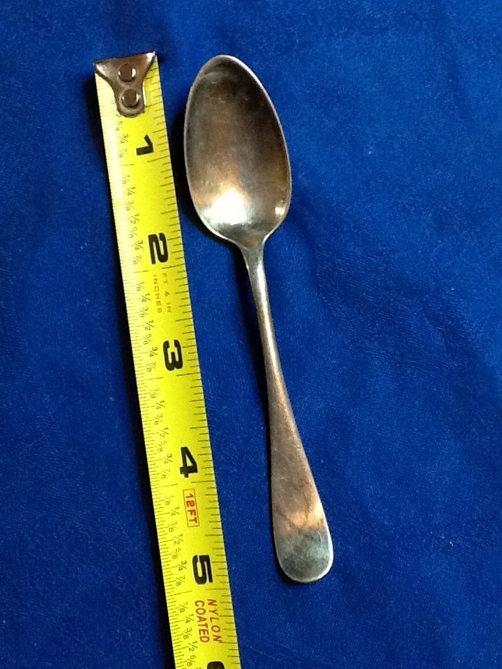 ROGERS TINY TEASPOON FIDDLE HANDLE SILVERPLATE 4 3/4″ 041826A