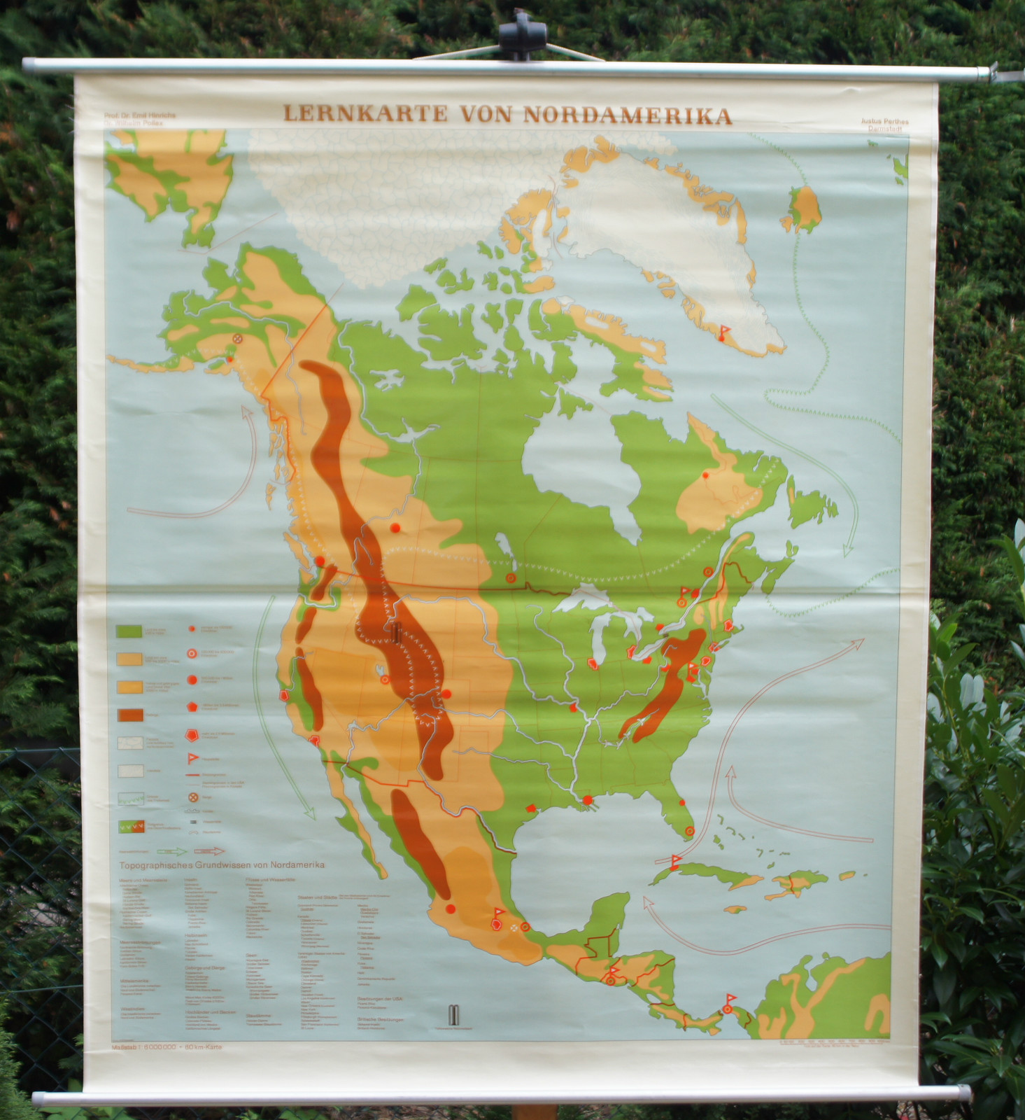 School Wall Map Map Roll Map America North America Learning Map 135x162cm