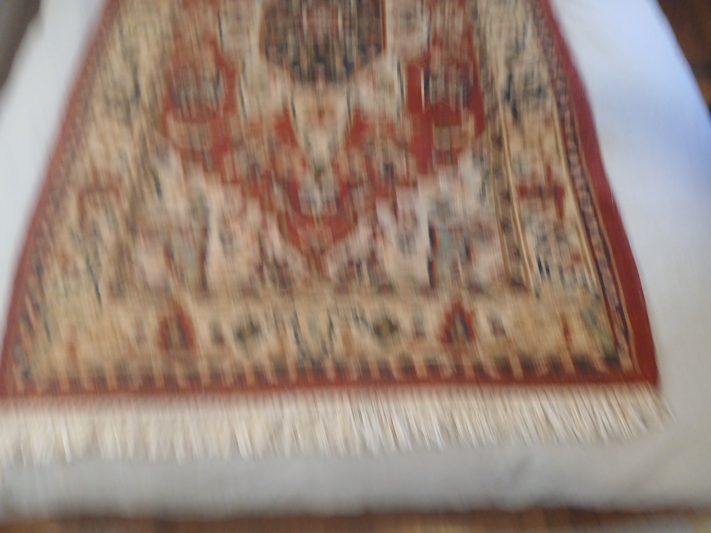 Vintage Afghan Hand-Knotted Wool Rug