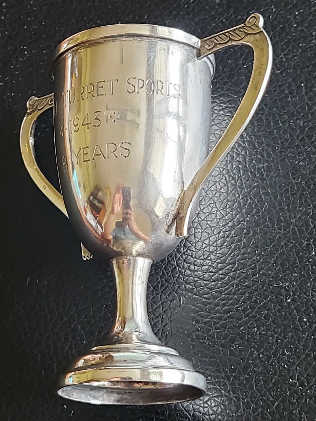 👍 1943 CHINA CHINESE SOLID SILVER ZEESUNG HALLMARK SPORTS TROPHY CUP CUP 纯银奖杯