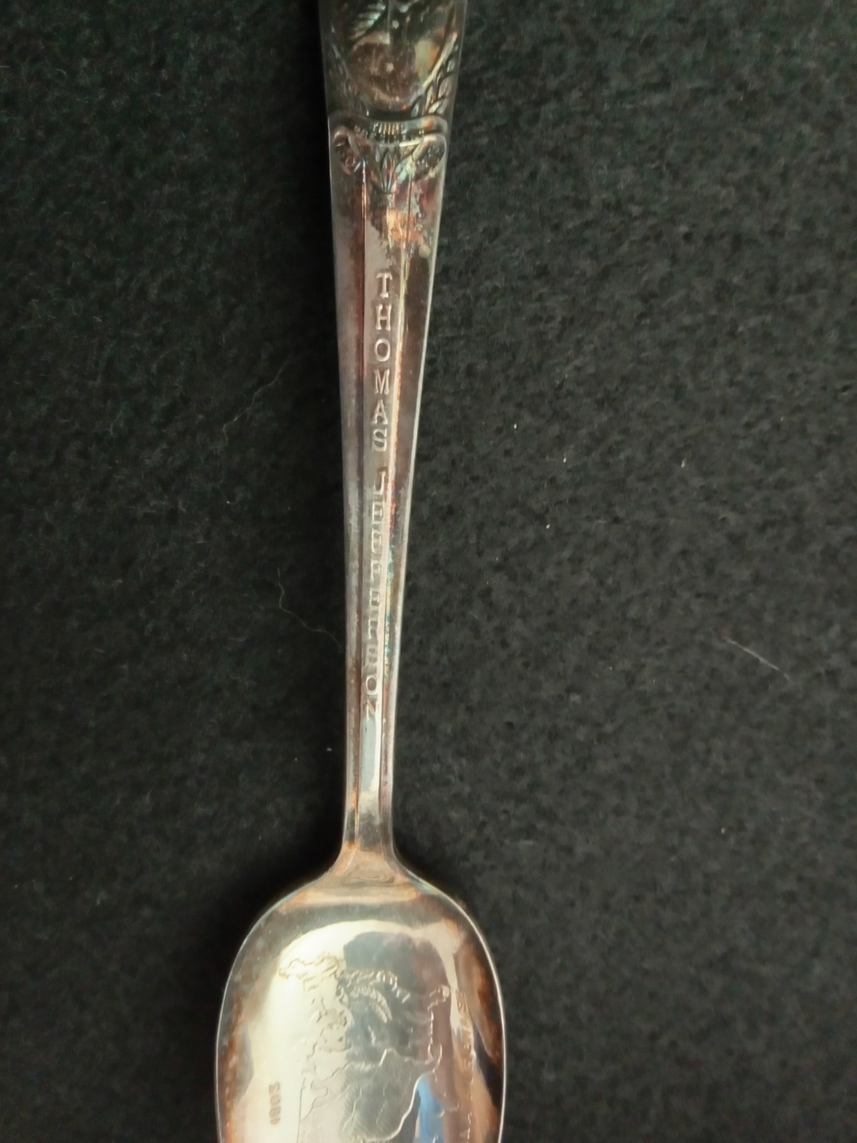 W M Rogers presidential spoon – Thomas Jefferson