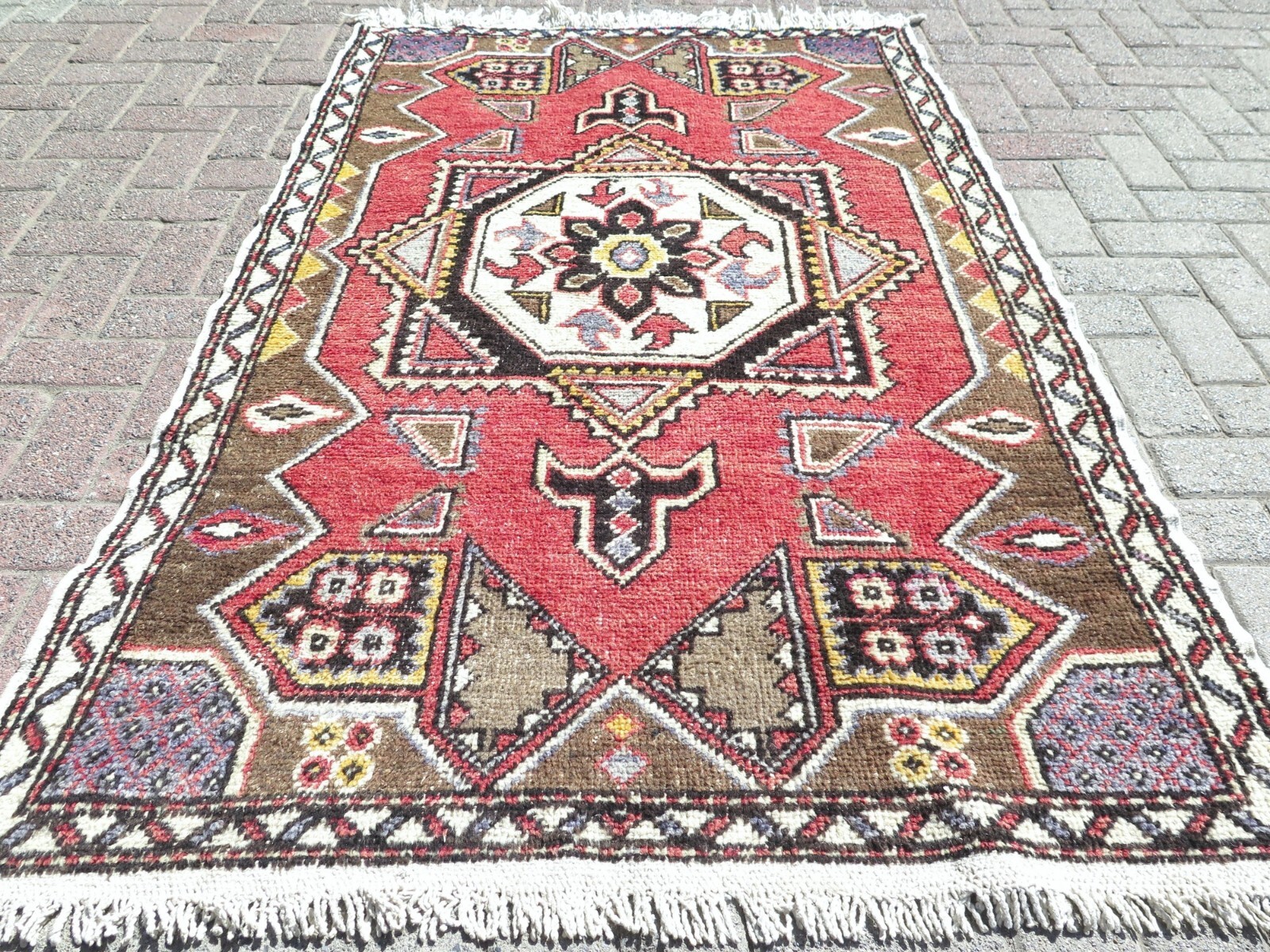 Area Rugs Turkish Carpet Tribal Rug Wool Carpet Handwoven Rug Turkish Rug45″x72″