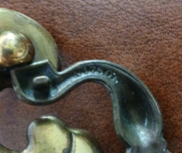 Vintage Brass Batwing Drawer Pull