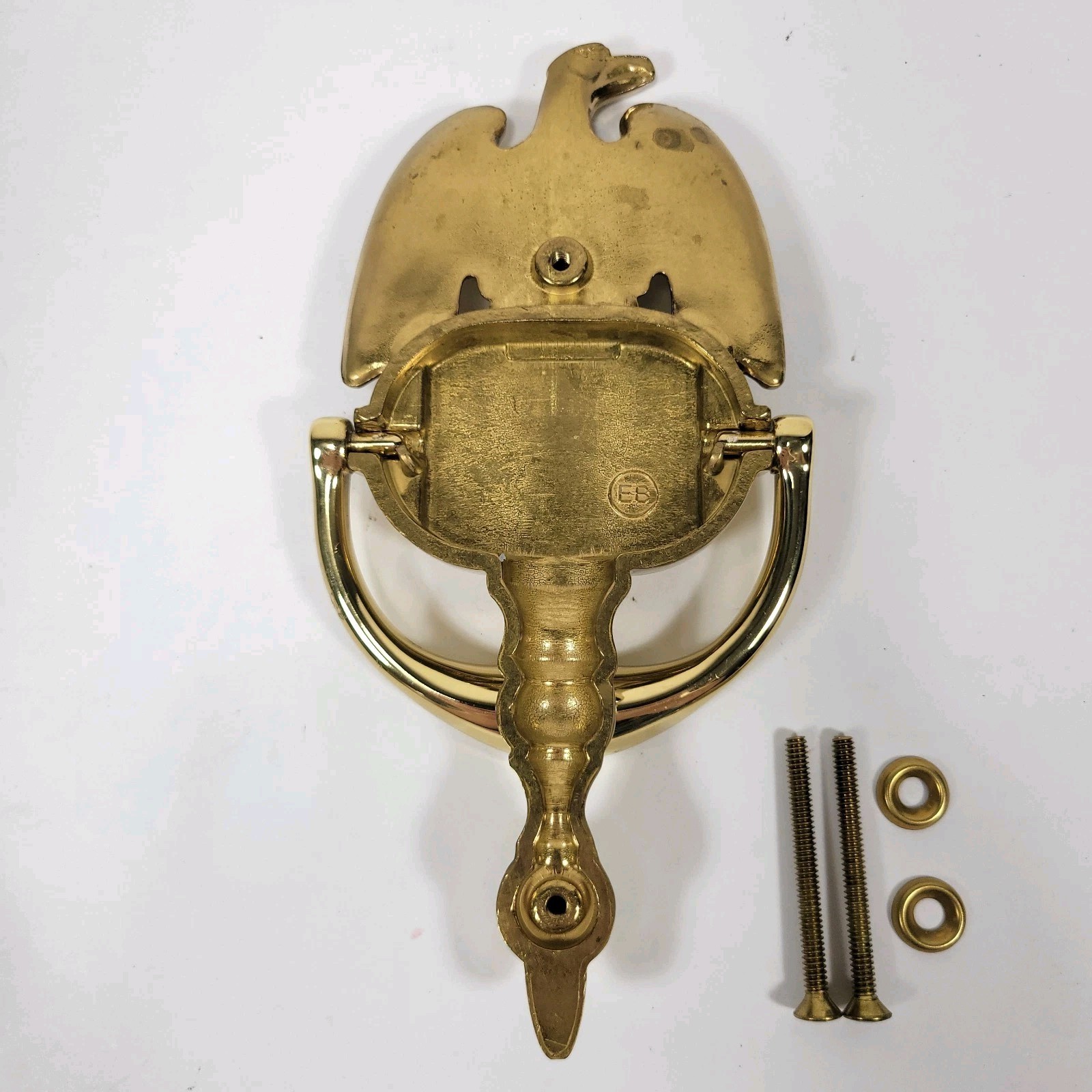 VTG Brass American Eagle Door Knocker 8” MCM Bicentennial Patriotic Regency