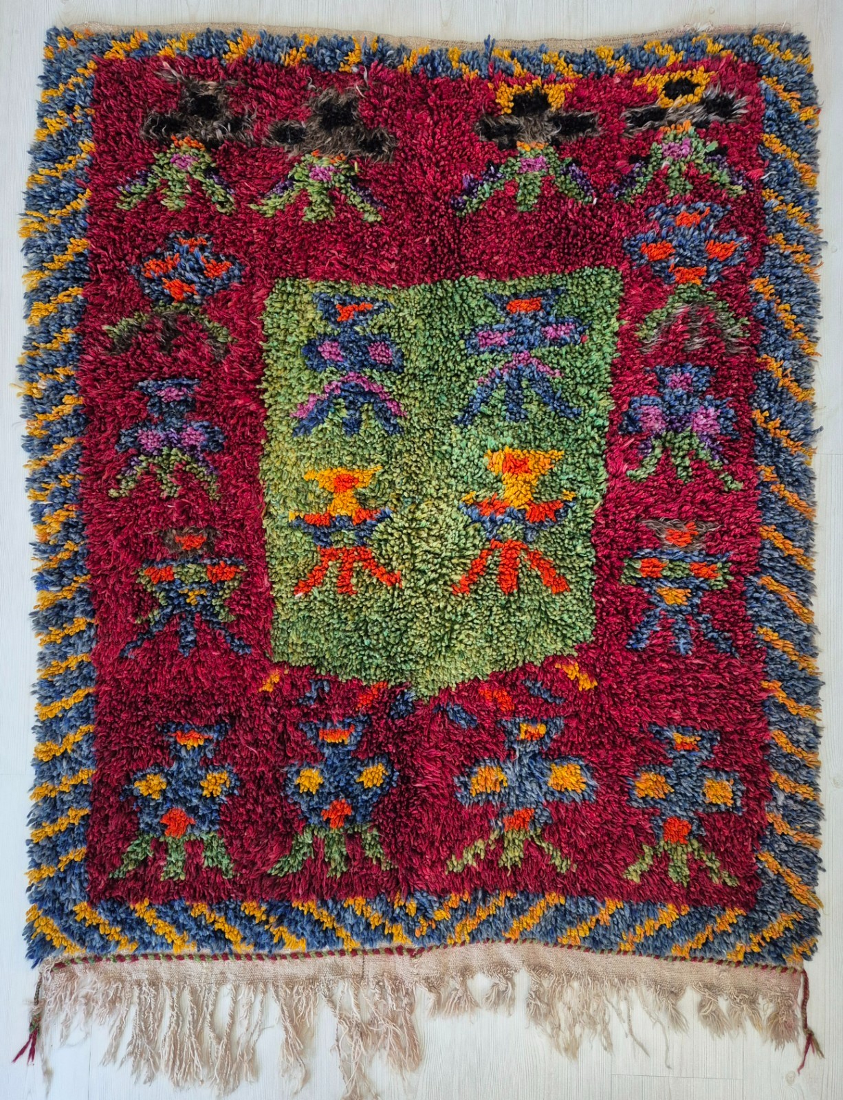 Turkish Tulu Rug, Antique Rug, Anatolian Carpet, Wool Tulu Rug