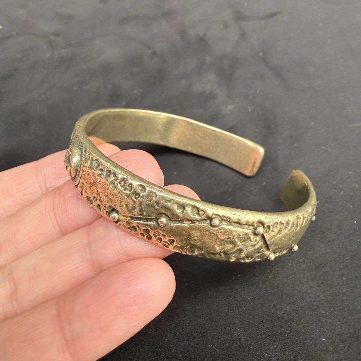 Delicate Copper Bangle Bracelet