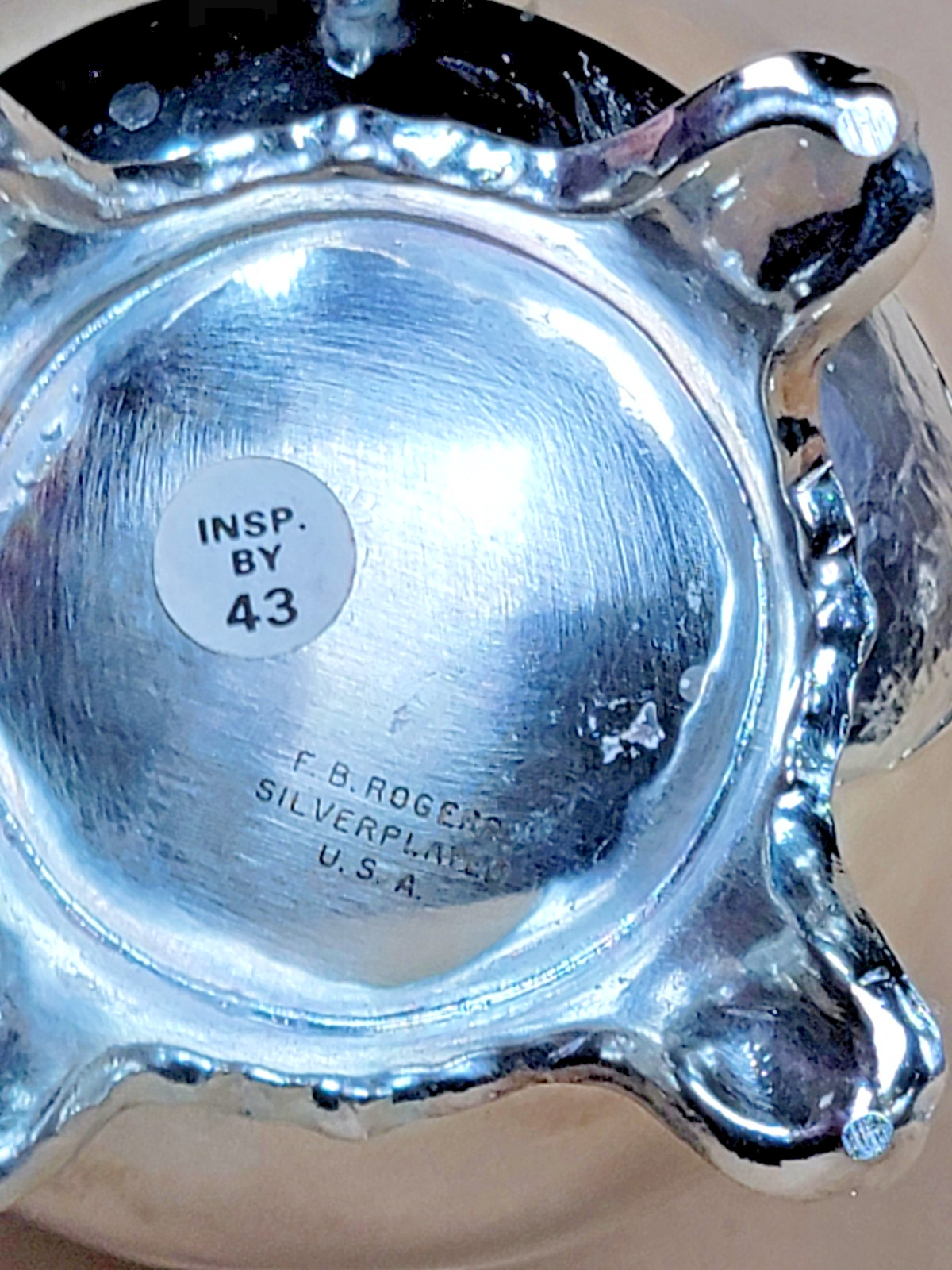 Vintage F.B. Rogers Silverplated Creamer & Covered Sugar Bowl Set USA c.1950-70s