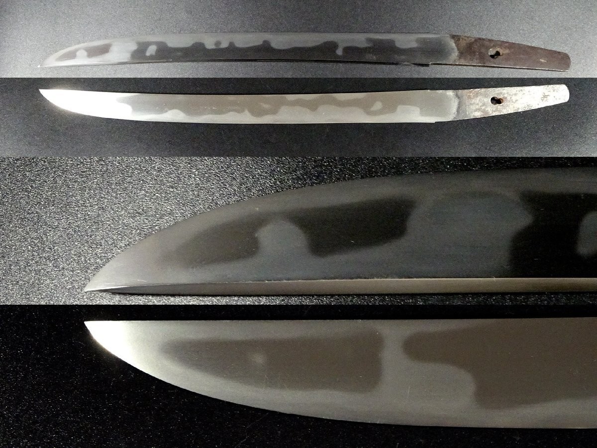 TANTO 短刀 “ Mumei ” 無銘 Japanese Sword 27.4 cm Antique 刀 Samurai Red Rare Koshirae