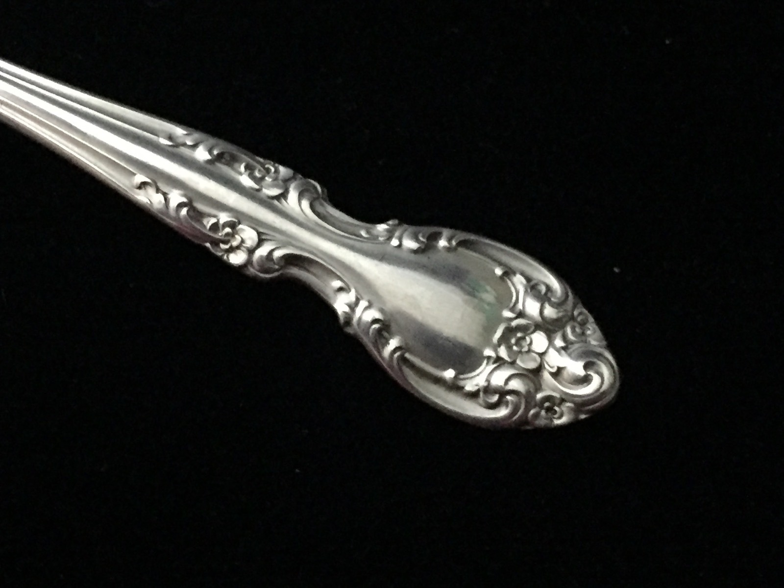 Gorham Sterling Silver Flatware, Melrose, Demitasse Spoon, 4 1/4 inches