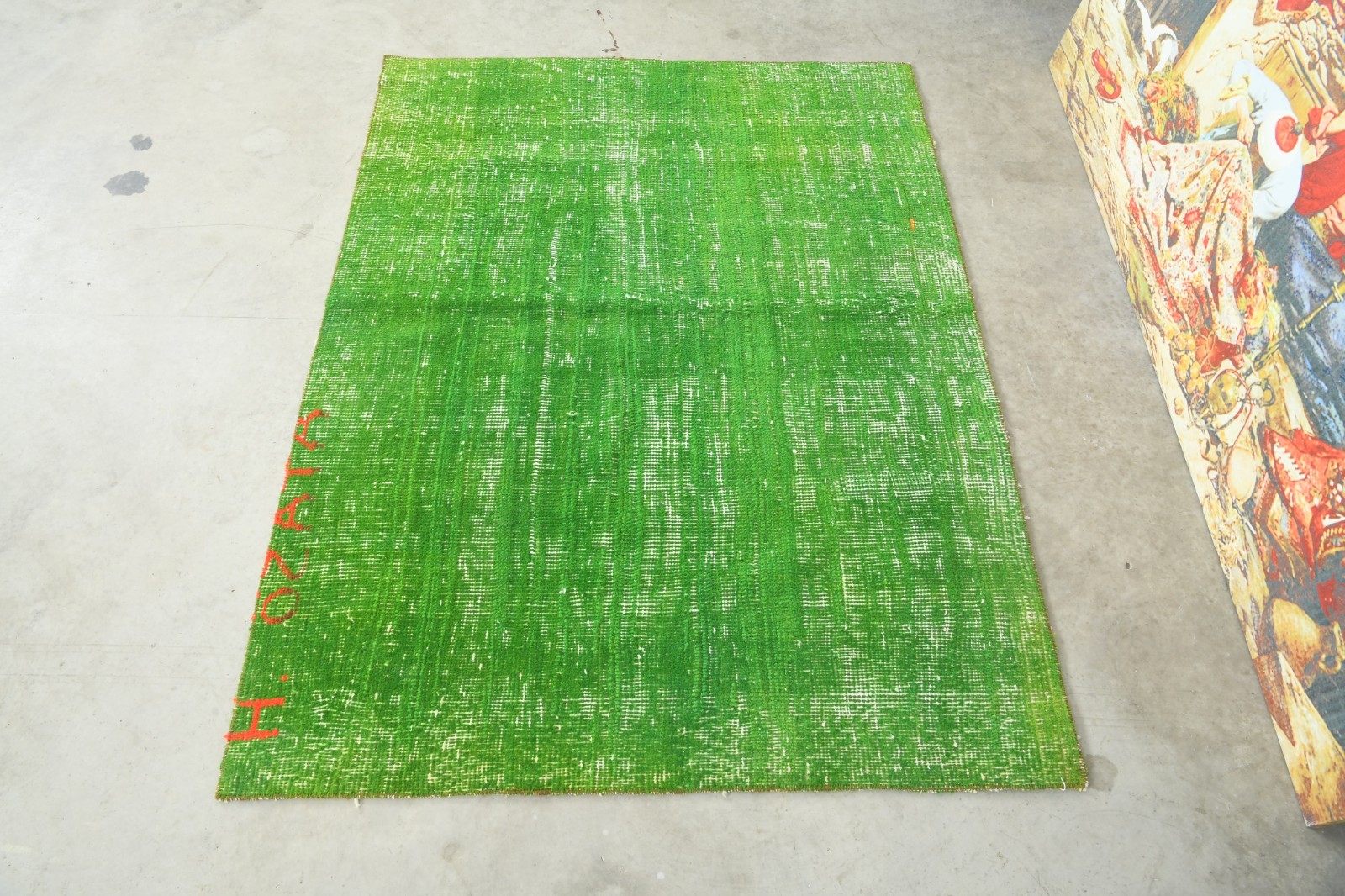 3×4 Turkish Small Rug Runner Hand-Knotted Antique Carpet Vintage Mini Rug,1011