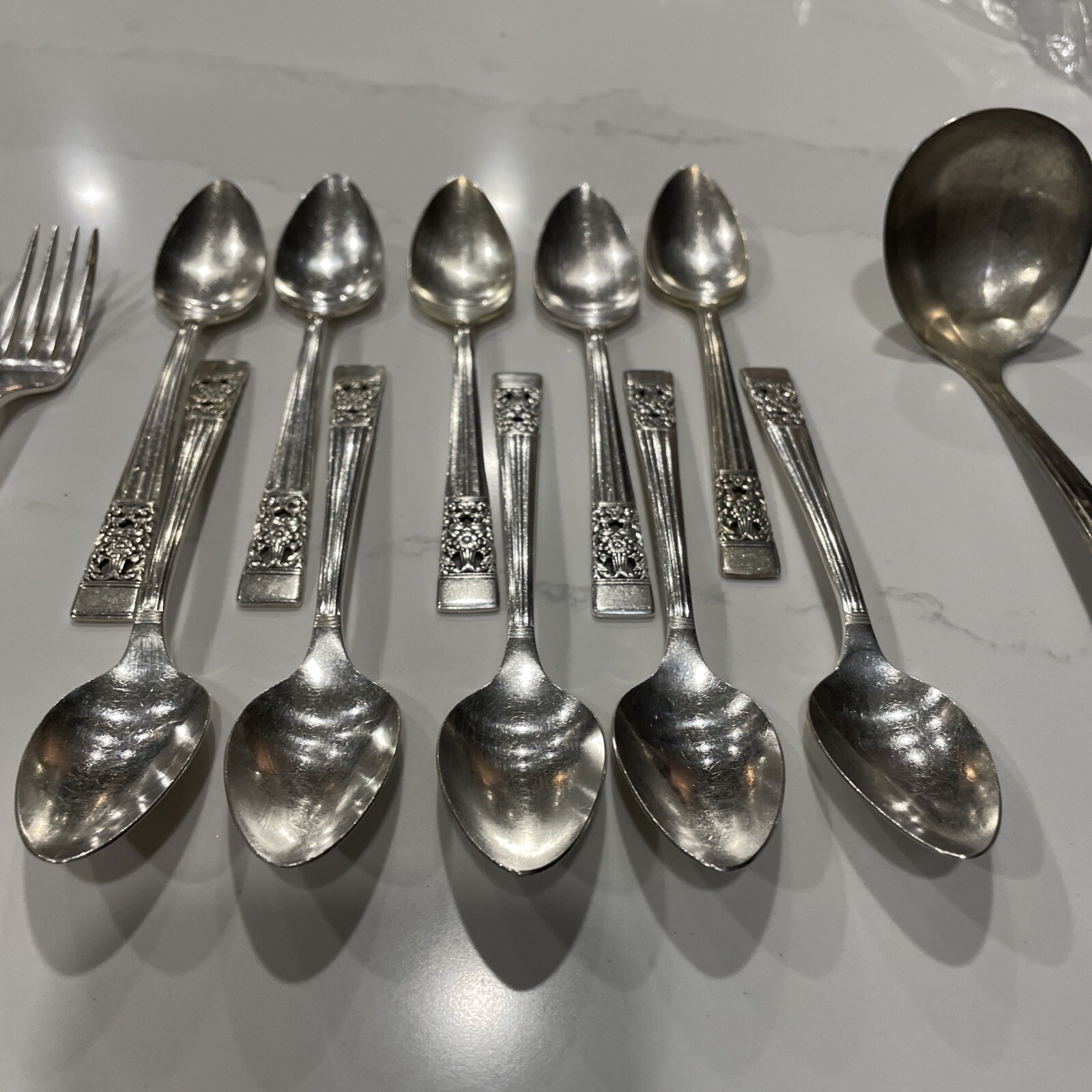 Community Coronation Silver Plate flatware Pieces Lot Of 15