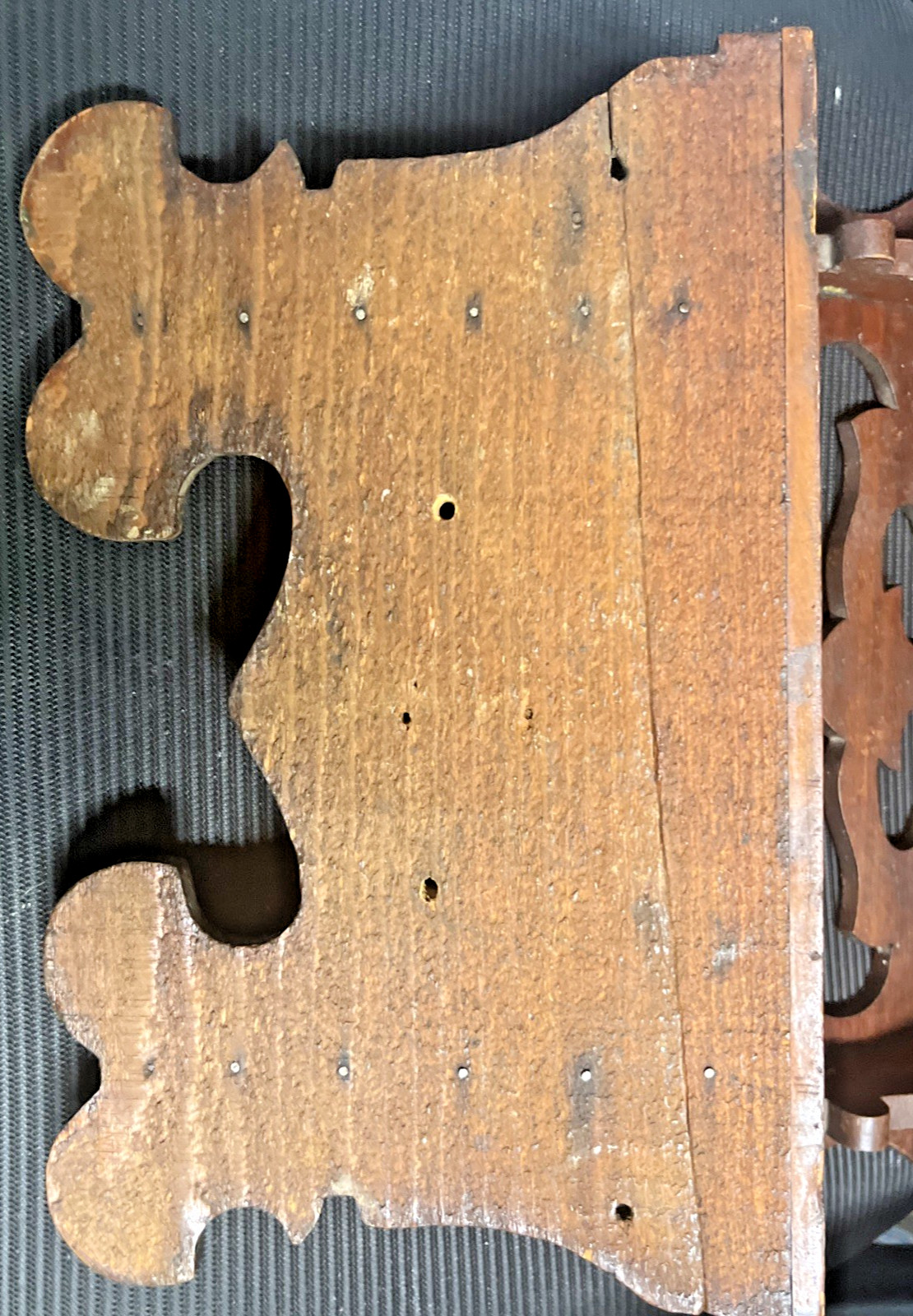 Antique Primitive Clock Shelves Pair