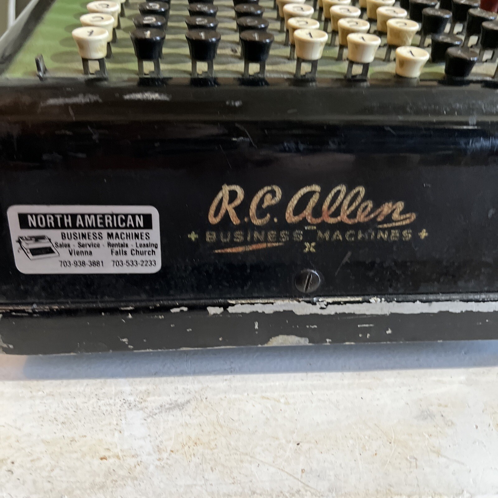 RC Allen Model 915 Adding Machine – Parts