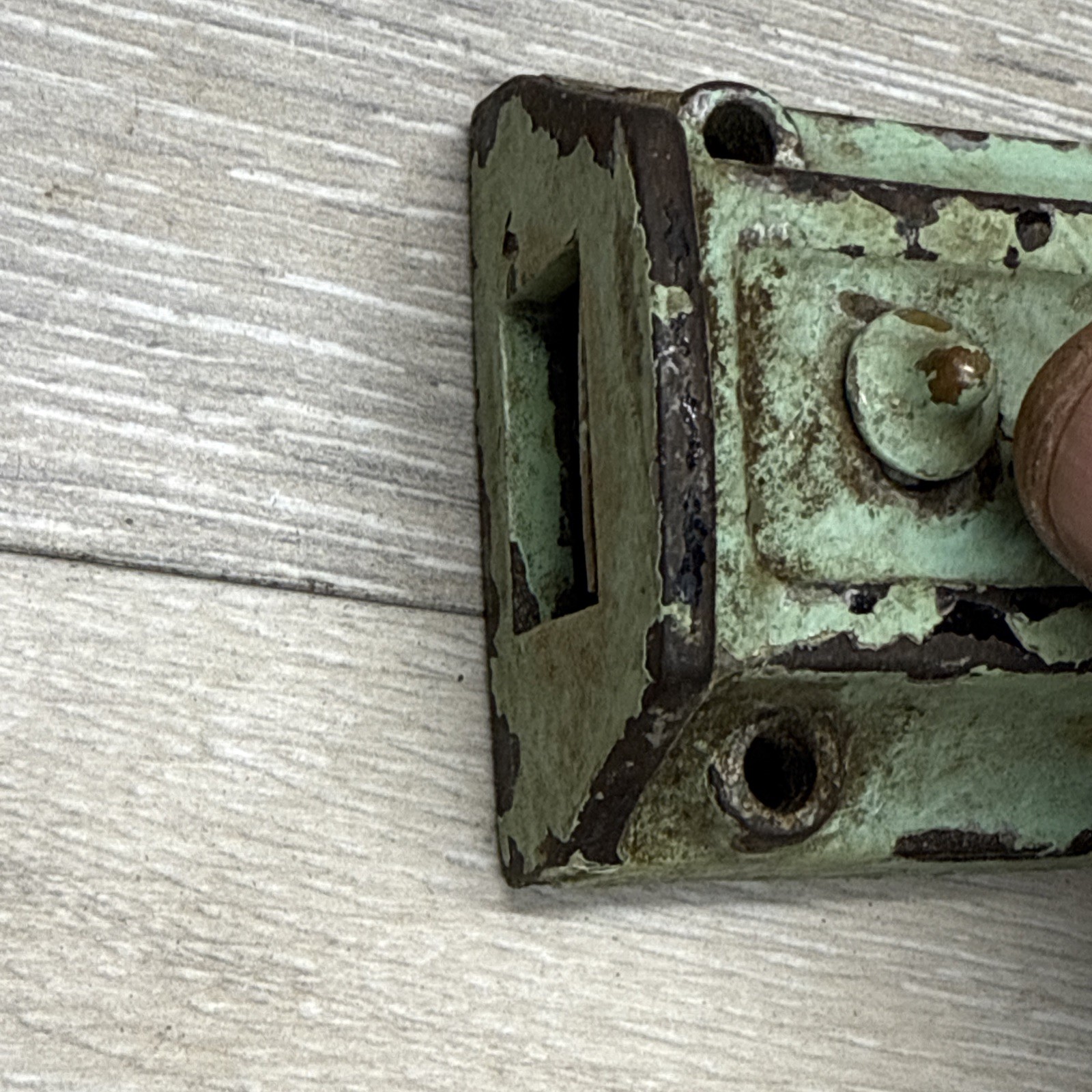 Antique c1920s Deadbolt CORBIN Lock Apartment Door Manual Twist Turn Lock Works
