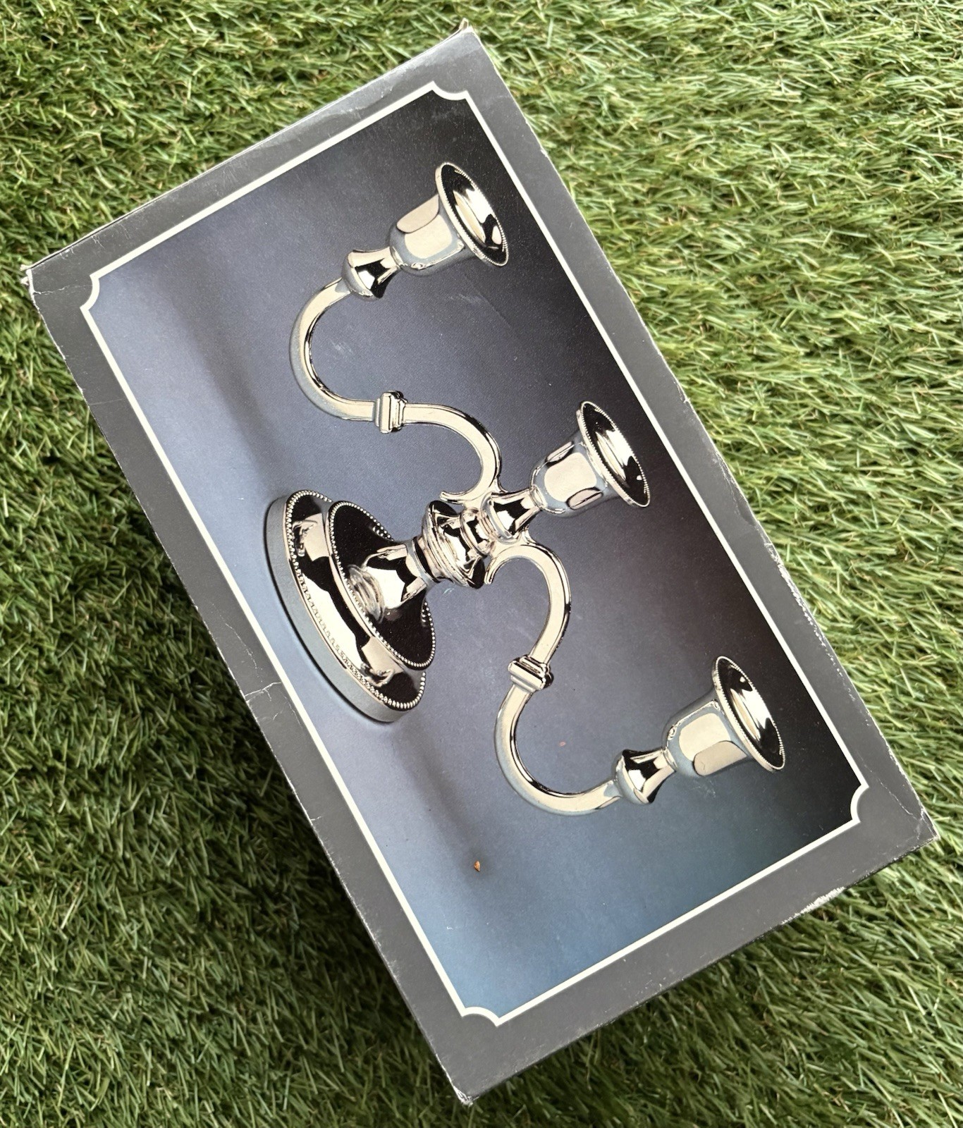 The Mayfair Collection Silver Played Candleabra Made in England