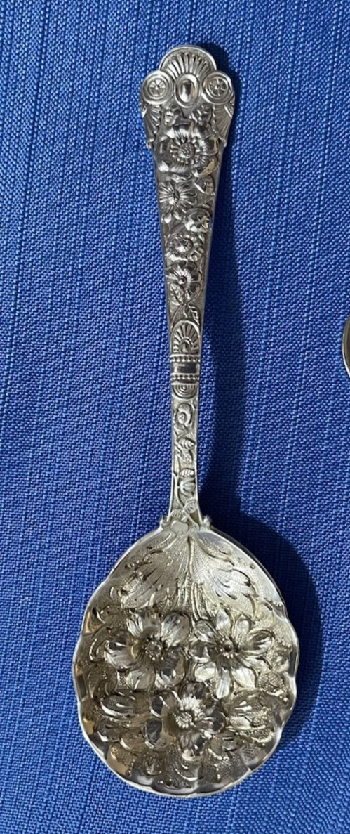 ✨Rare✨ Gorham Cluny Sterling Silver Spoon – Repoussé Gothic Revival 1880 Antique