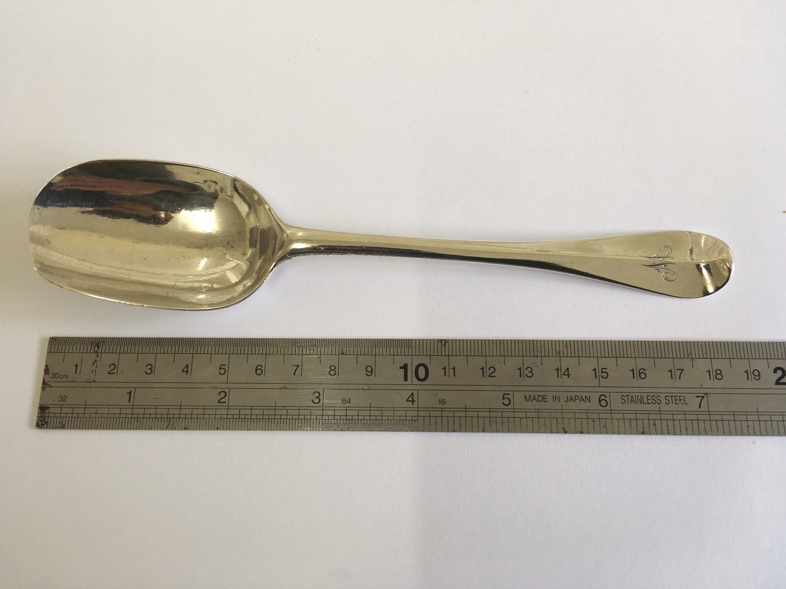 George I Hanoverian Rat Tail Pattern Table Spoon by Lawrence Coles London 1716