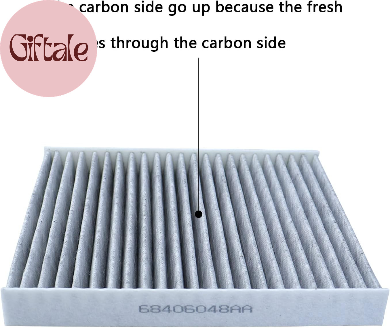 Carbon Cabin Air Filter Kit Compatible with Dodge Ram 1500 2500 3500 4500 5500 2