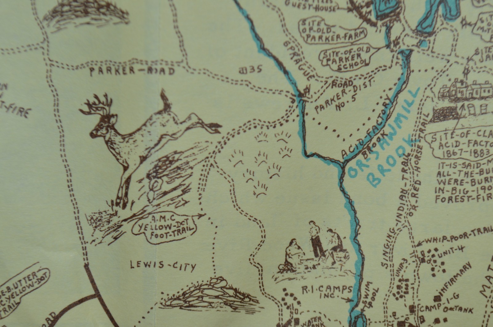 George E Matteson Original Map West Greenwich Rhode Island Cartography 1966