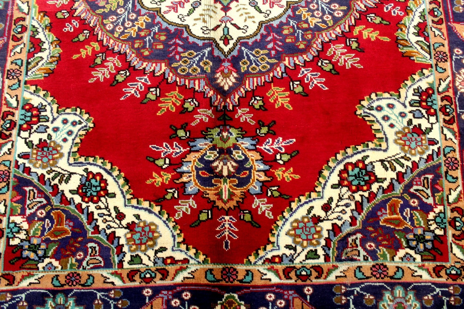 10X7 1960’s EXQUISITE FINE HAND KNOTTED VEGETABLE DYE ROOM SIZE WOOL TABRIZZ RUG