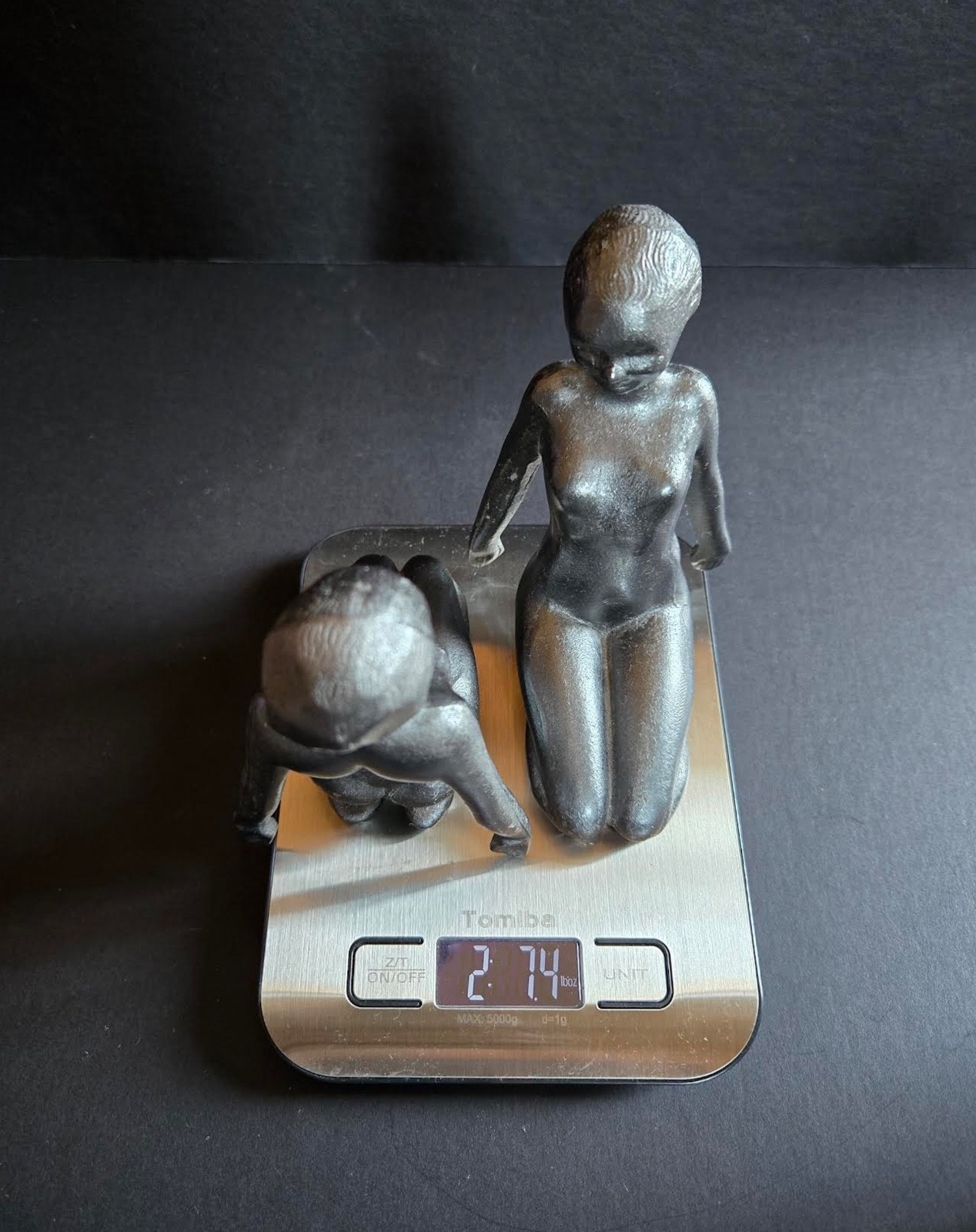 RARE ORIGINAL 1920 RISQUE DECO FRANKART? NUDE FLAPPER ZIEGFELD PEDESTAL BOOKENDS