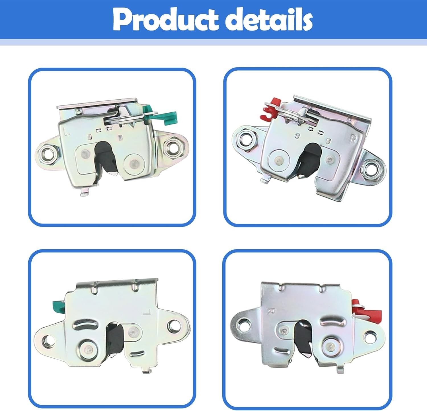 1Pair Tailgate Latch Lock with Control Link Compatible with Toyota Tundra 2007-2