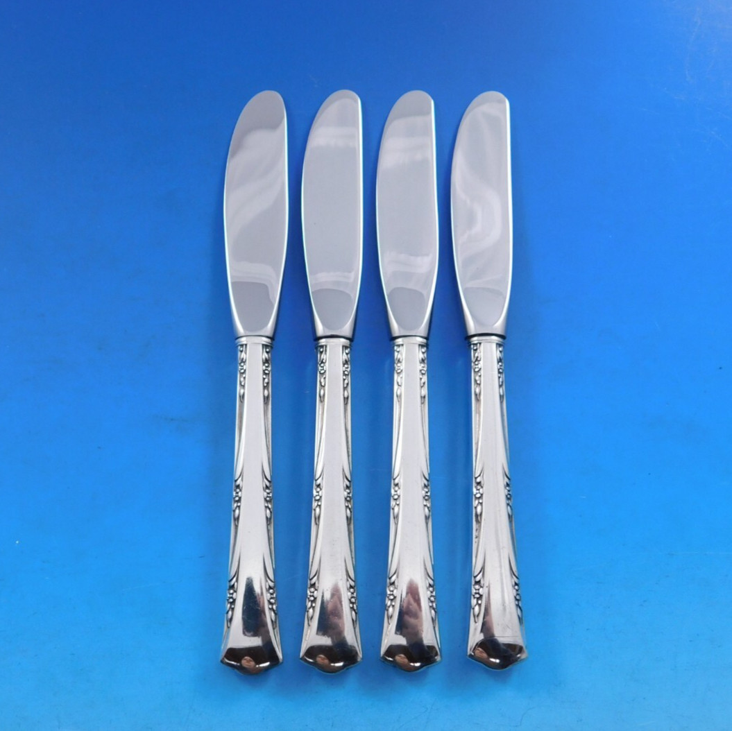 Greenbrier by Gorham Sterling Silver Butter Spreader HH Modern Set 4 pcs 6 1/4″