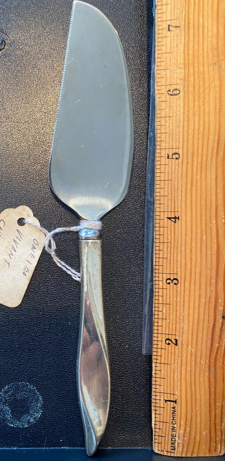 Vivant Heirloom (Oneida) Sterling Silver FLATWARE CHEESE KNIFE GREAT SHAPE