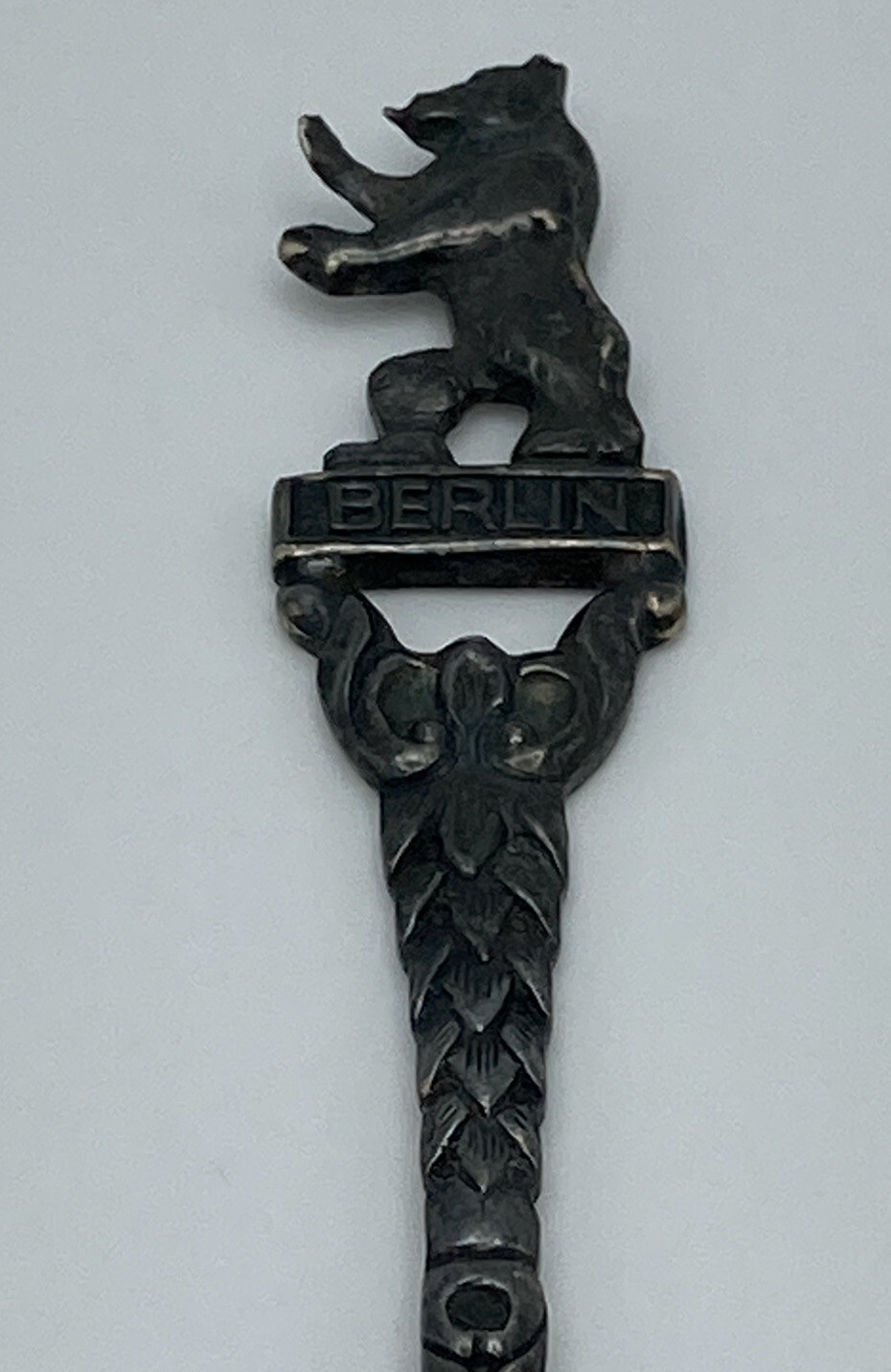 Vintage Berlin Bear 4” Silver Plated Collectible Spoon, Antiko 100 – Germany