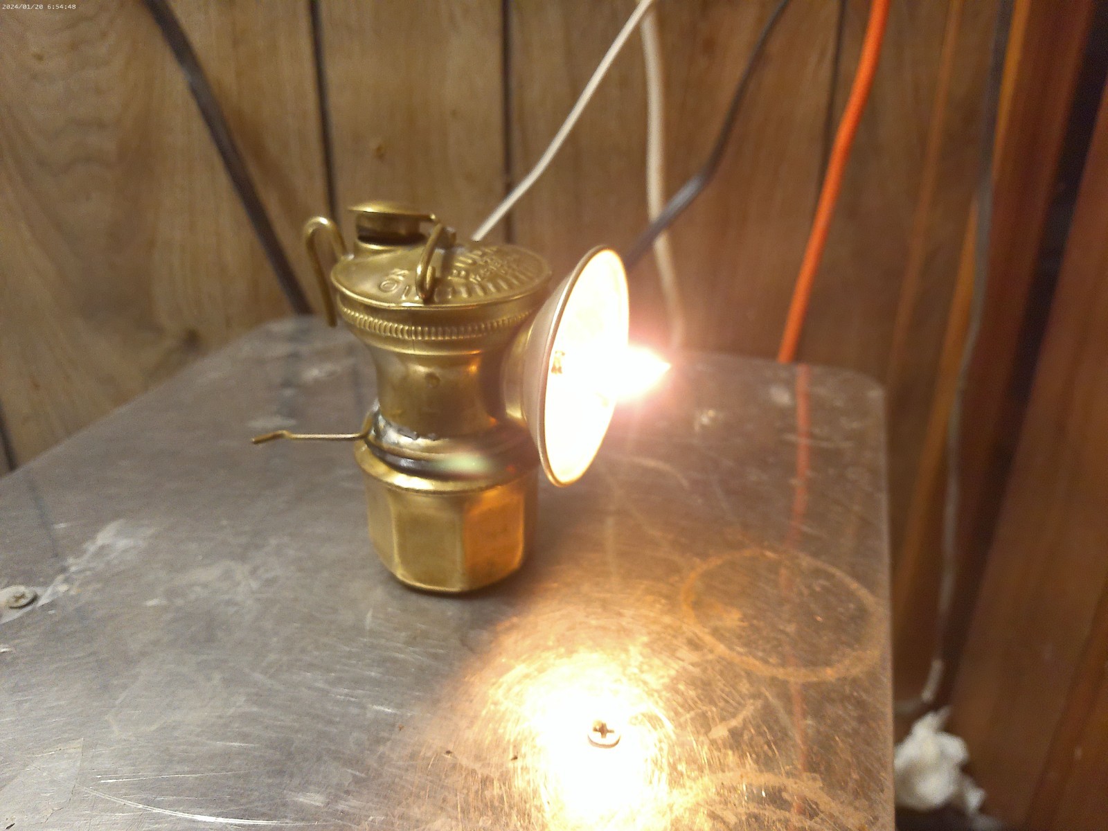 Antique buddy Brass Carbide Mining /Miners Lamp Ashmead Mfg. Ashland, KY works 2