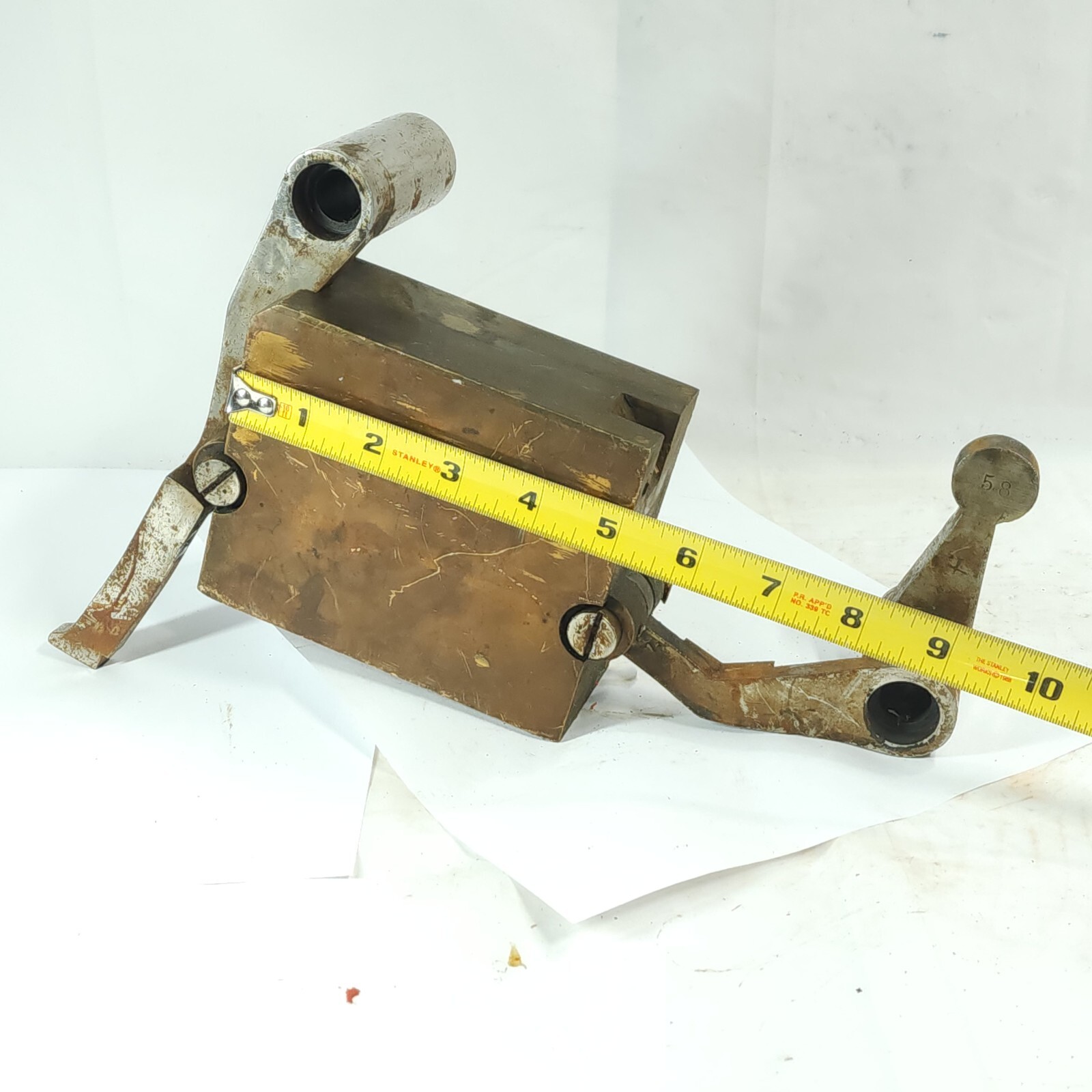 Antique Hall Safe Part- extremely heavy, metal filled