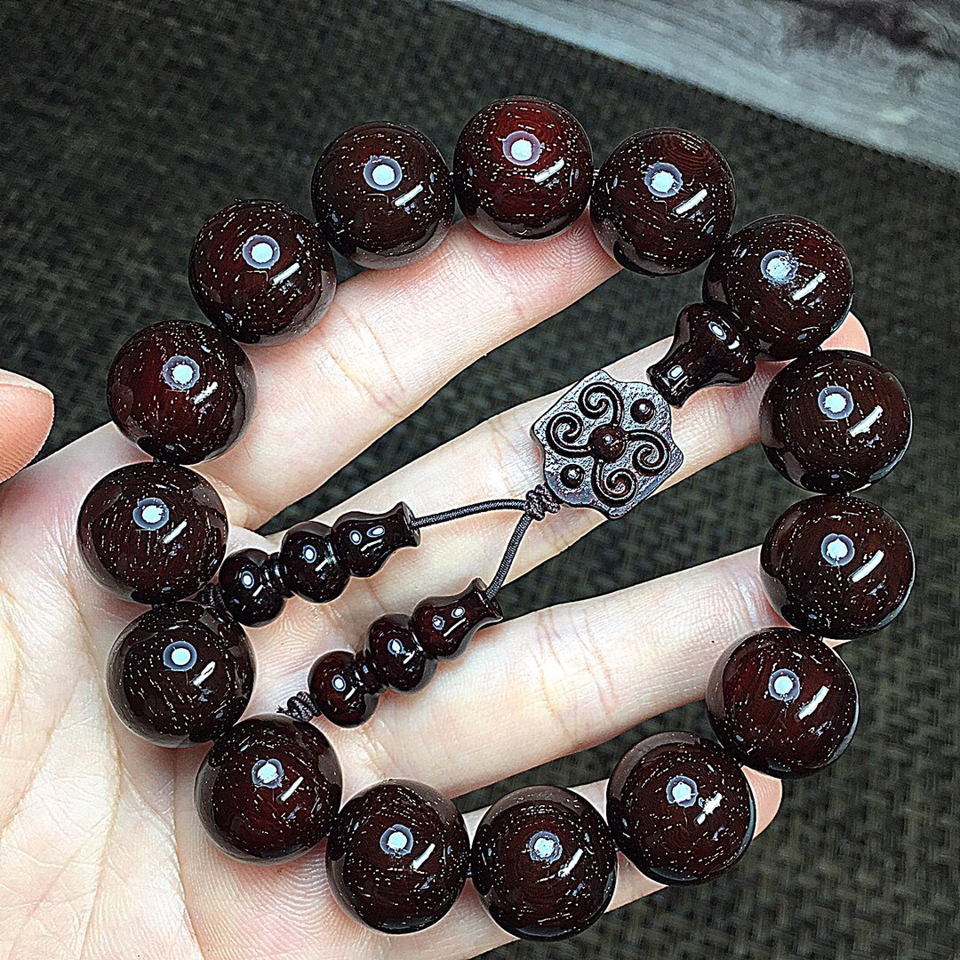 15 mm Chinese red sandalwood Bracelet Handmade Jewelry Bead Bracelets