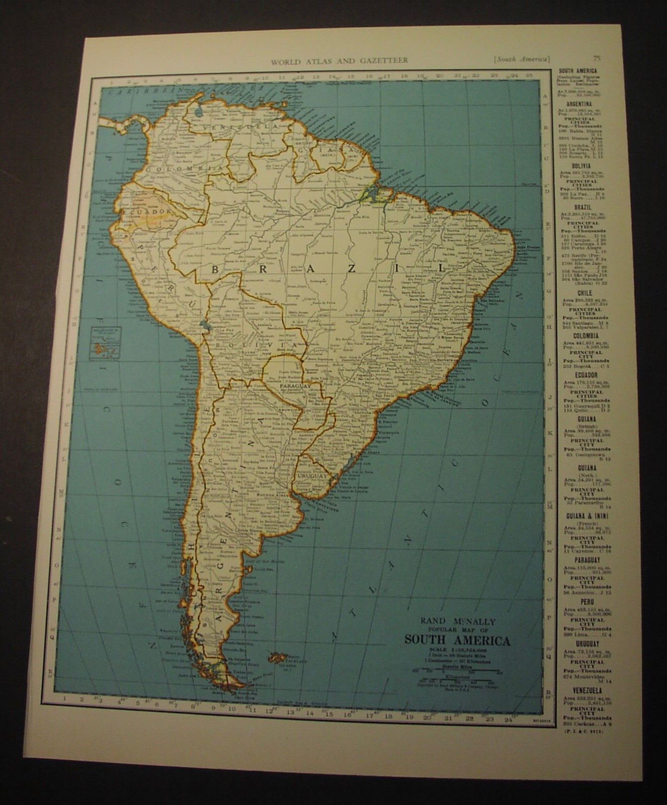 53 SOUTH AMERICA maps from 1882-59; Brazil, Argentina, Venezuela, Bolivia, Peru