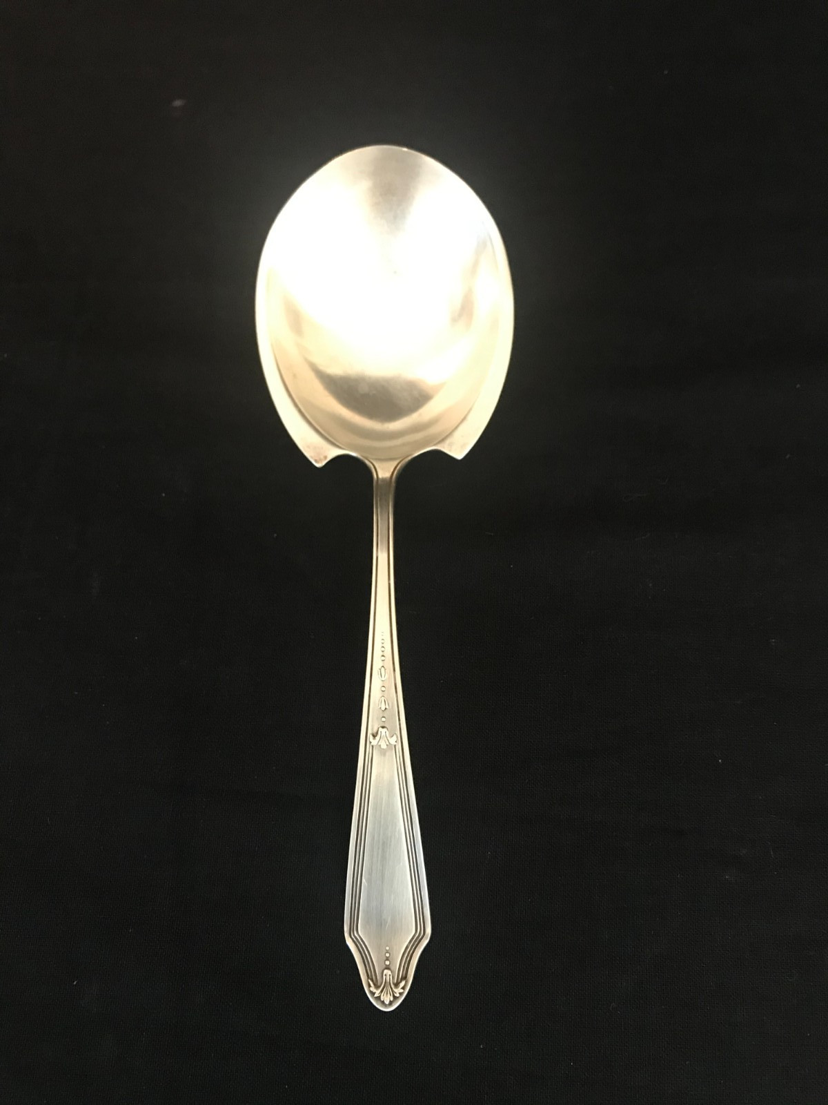 SSMC Saart Rosemary Sterling Silver 1900 Casserole/Berry Spoon 7.5″ 44g No Mono