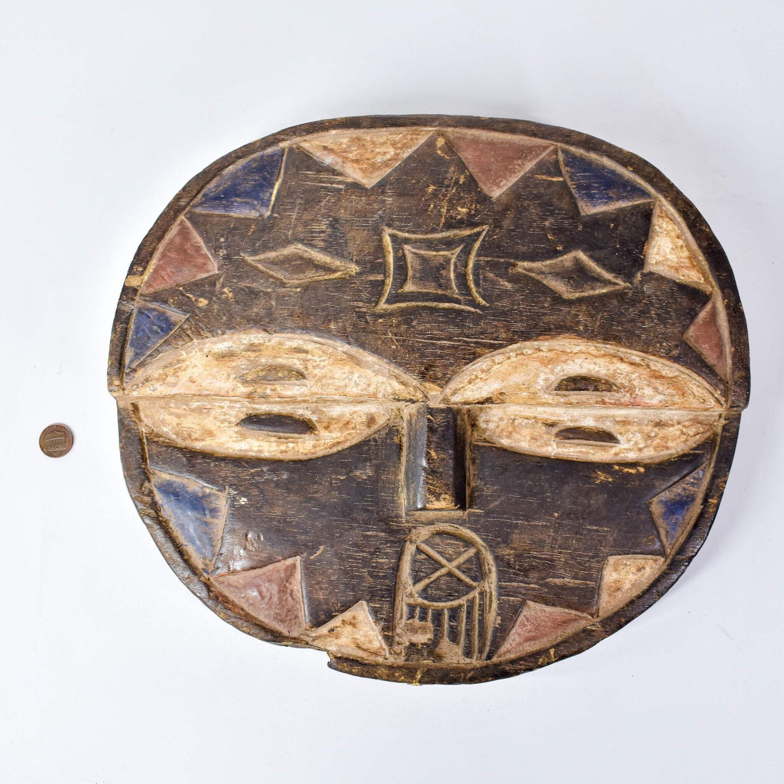 Teke Painted Wood Mask Congo