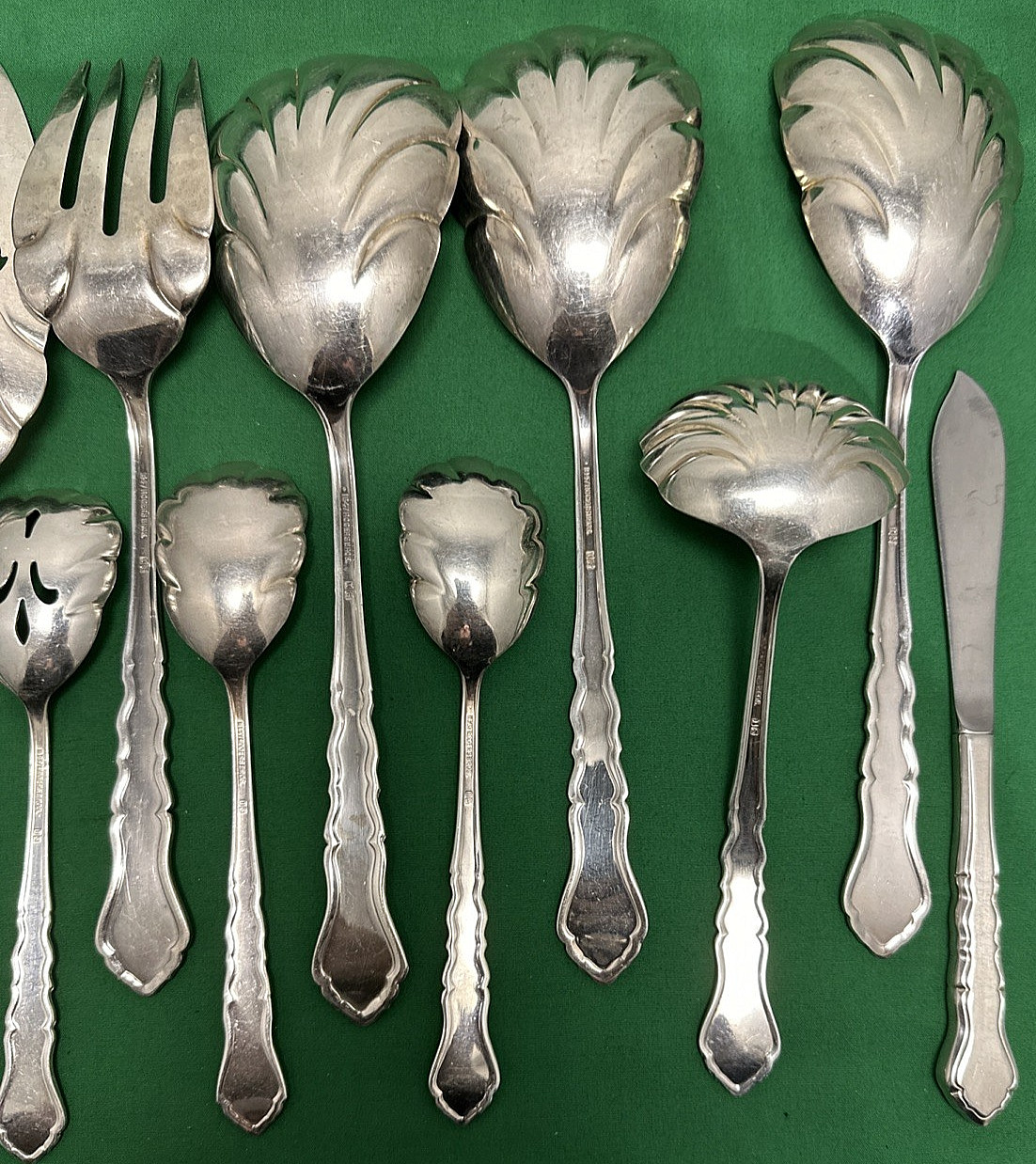 15 Pc CENTENNIAL Silverplated SERVING PIECES – DOUBLE HOSTESS SET 1847 Rogers