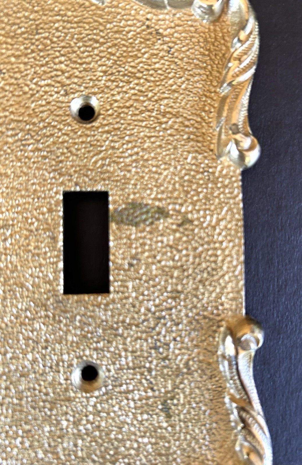 Vintage MCM Brass Double Light Switch Covers Plates Gold Tone Metal Lot Of 12