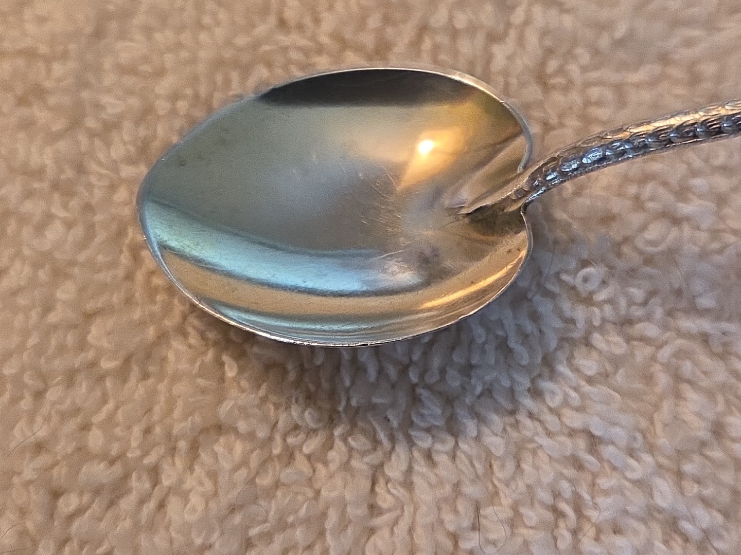 PALM BEACH by GORHAM sterling silver Pair DEMITASSE SPOONS No Monogram 4.25″
