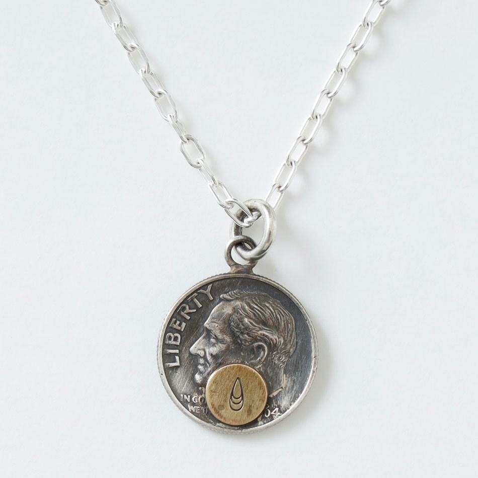 BUTTON WORKS Roosevelt Coin Necklace