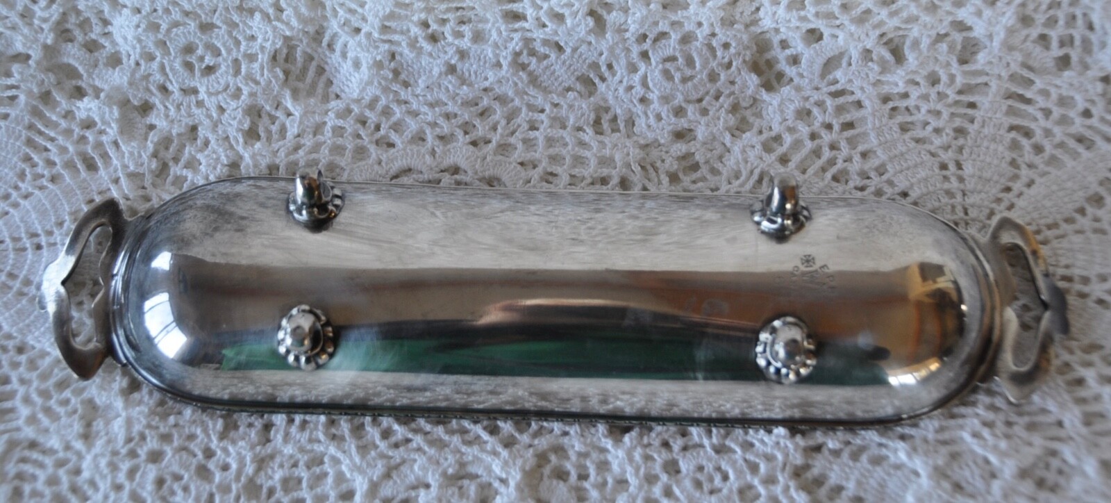 2 Silverplate Spoon Holders/Baskets/Containers/Trays/ WR Canada/Rogers