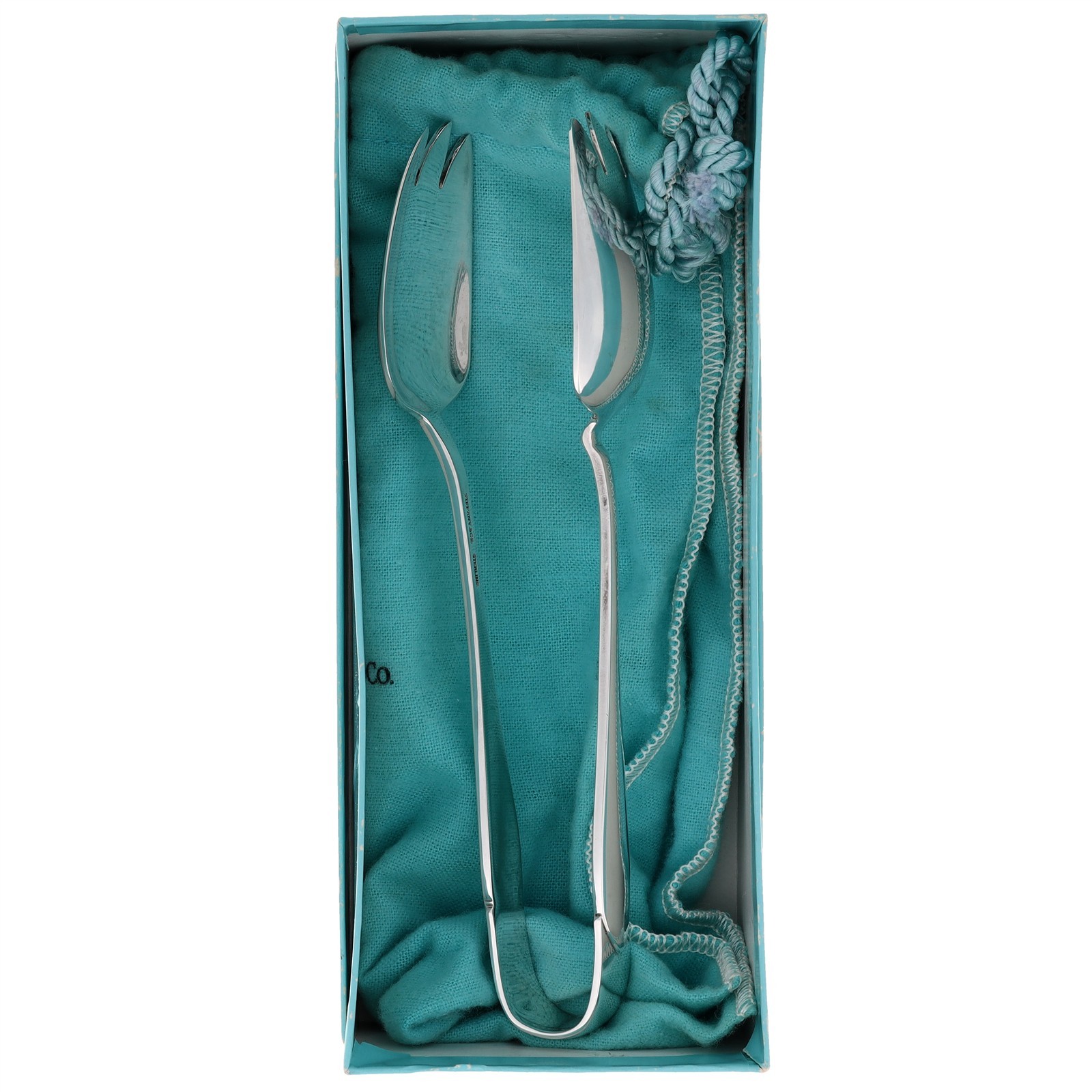 Sterling Silver 925 Tiffany & Co Faneuil Ice Salad Serving Tongs Server Barware