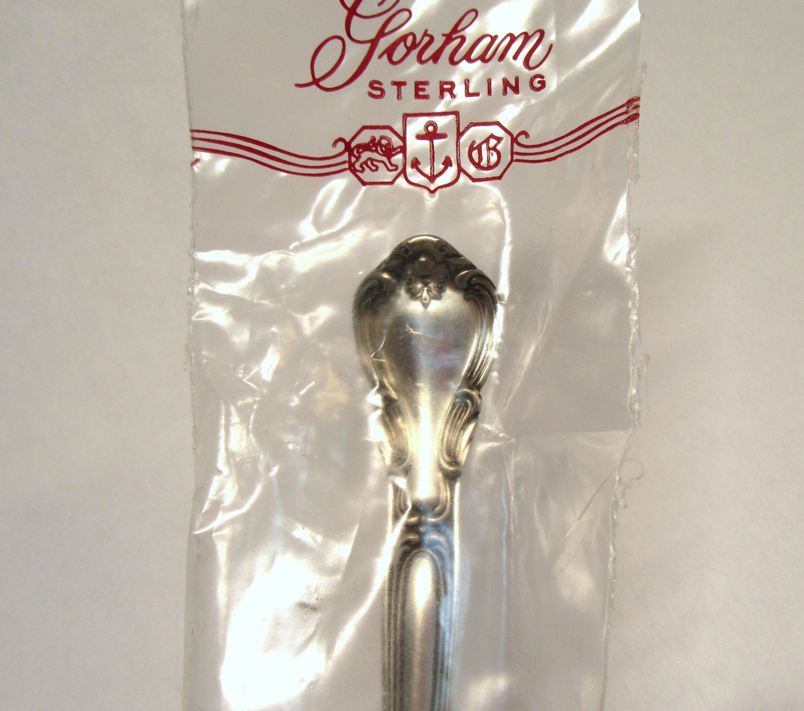 Gorham Chantilly Sterling Iced Tea Spoon 7 5/8″ New in Sealed Bag – 6 Available