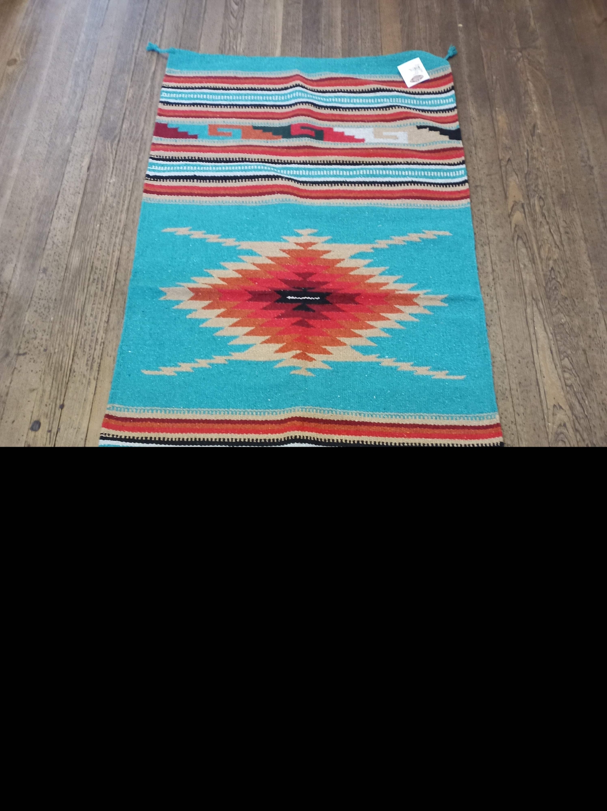 Handwoven Southwest Design Acrylic Rug; 20″X40″