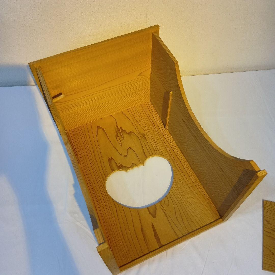 Japanese Tea Ceremony Cedar Hokodana Shelf Wooden Tana Tea Utensil Stand