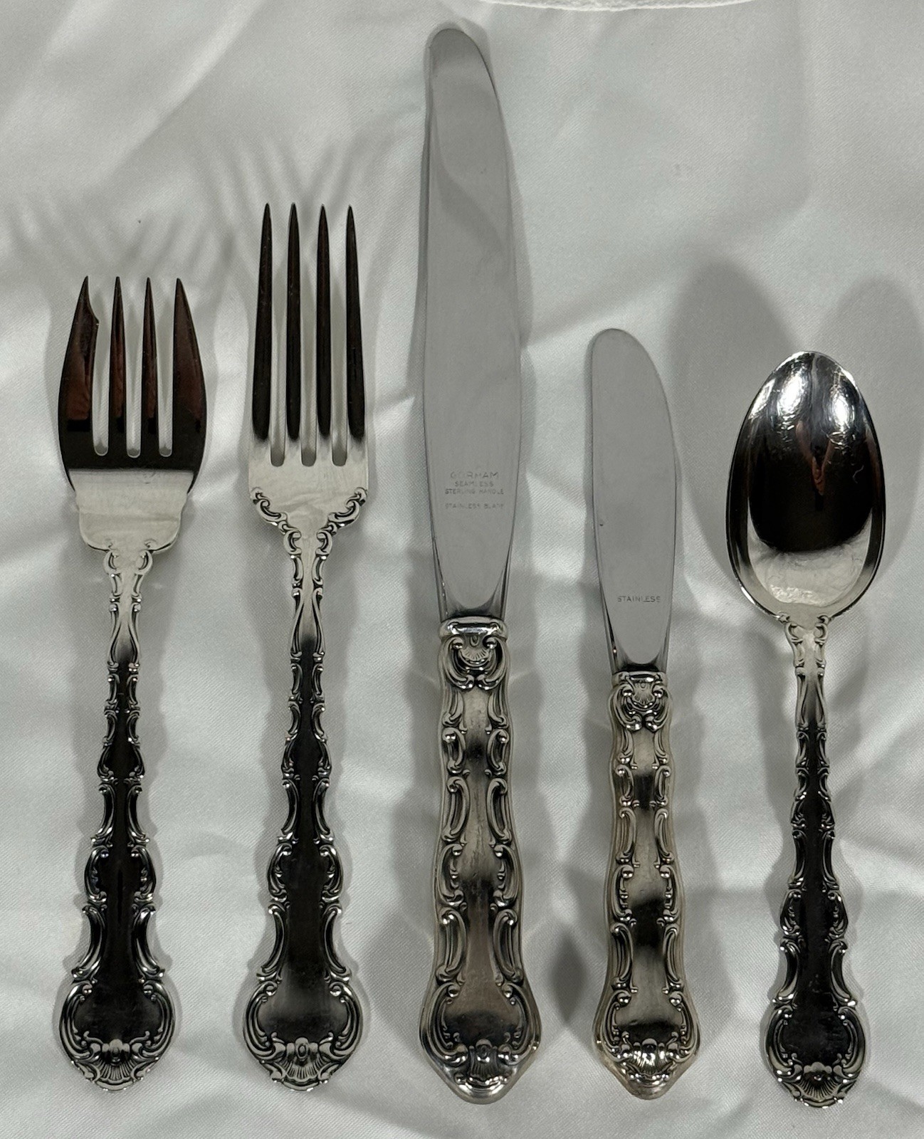 Gorham Strasbourg Sterling Silver Flatware Set Service for 6 – 30 Pieces in Case