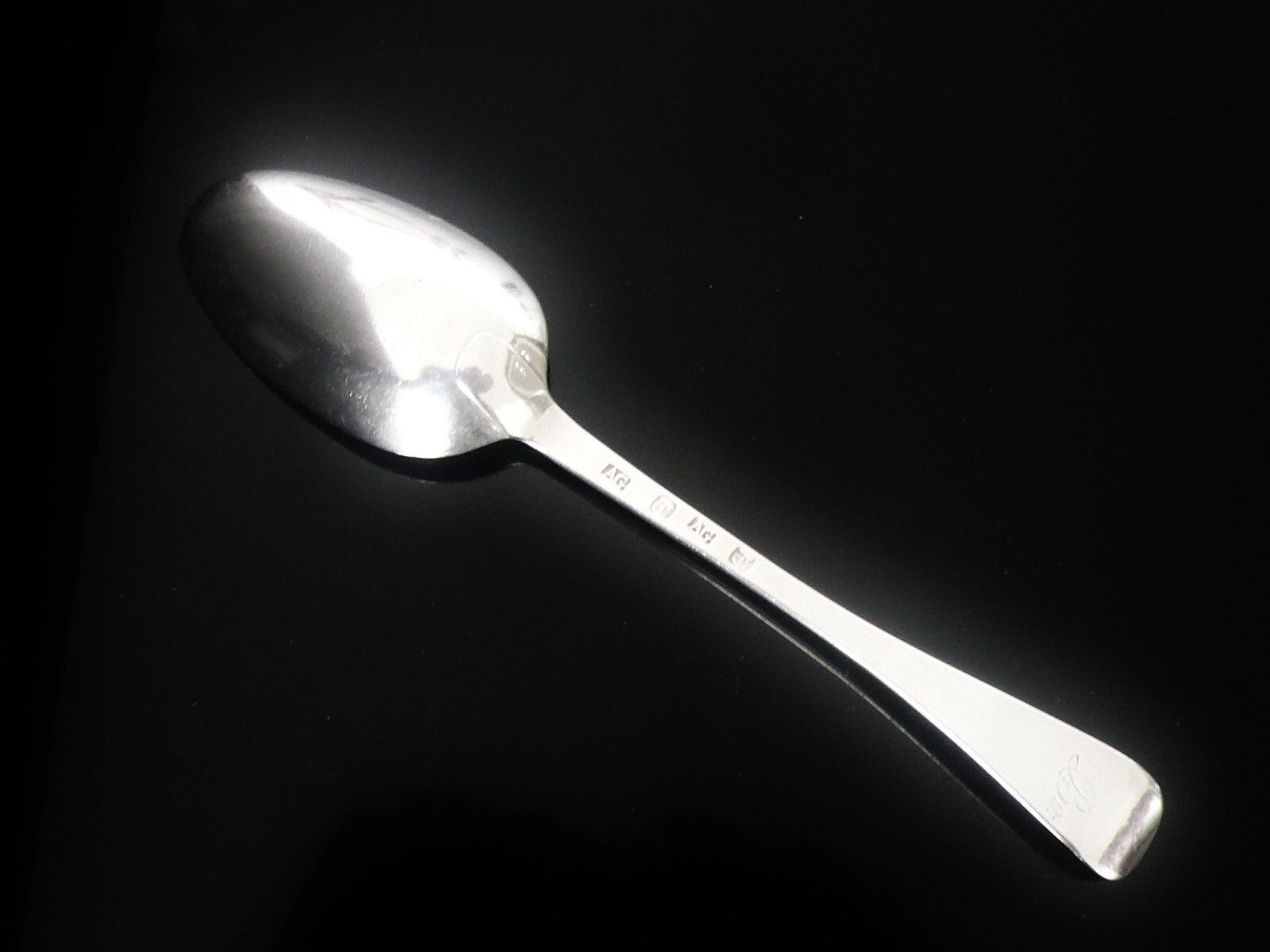 Scottish Provincial Silver Serving Table Spoon, Early Glasgow c.1780 Adam Graham
