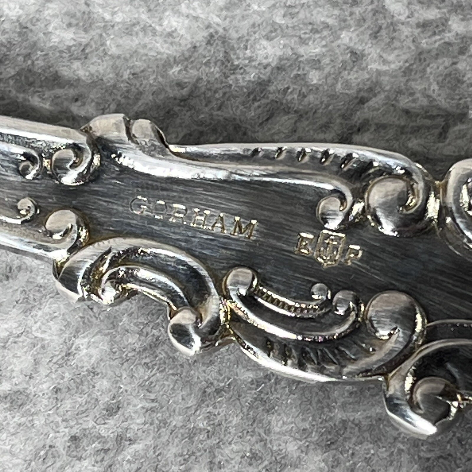 Gorham Serving Fork Silverplate Ornate Design 10.5″ Long Vintage