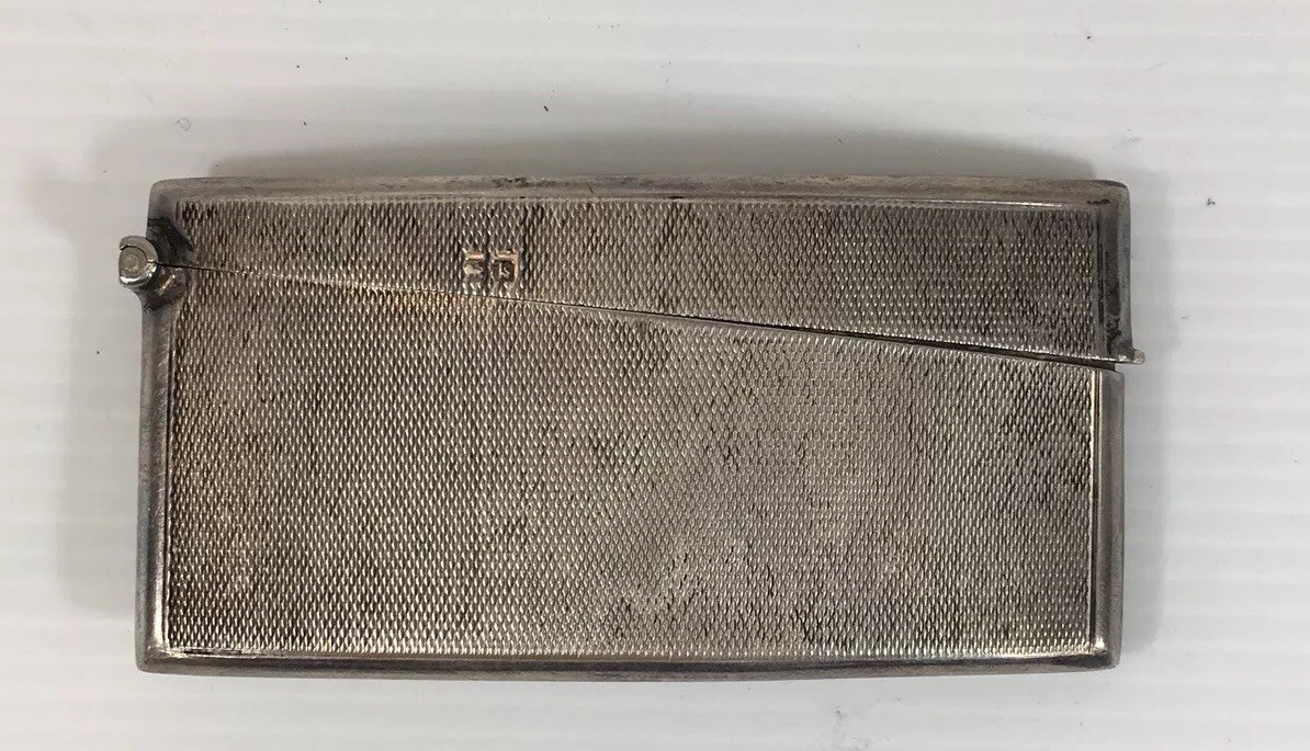 1936 E J Trevitt & Sons Solid Silver Card Case. 31.4g. 4cm X 8cm